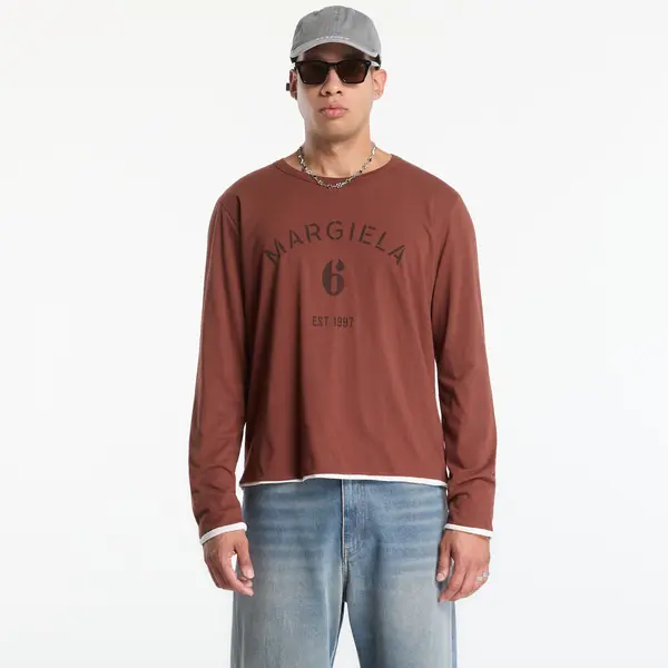 MM6 Maison Margiela Majica MM6 Long-Sleeved Top Medium Brown S