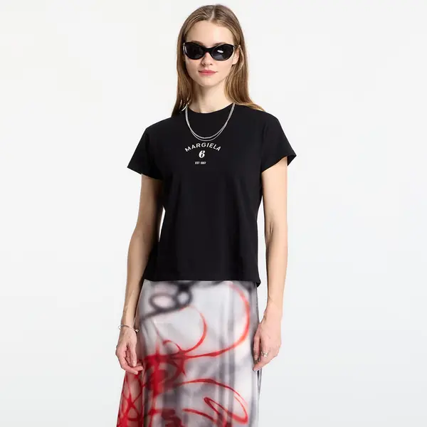 MM6 Majica MM6 Signature Jersey T-Shirt Black L