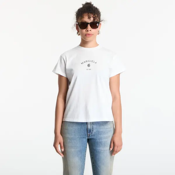 MM6 Majica MM6 Signature Jersey T-Shirt Off White XS