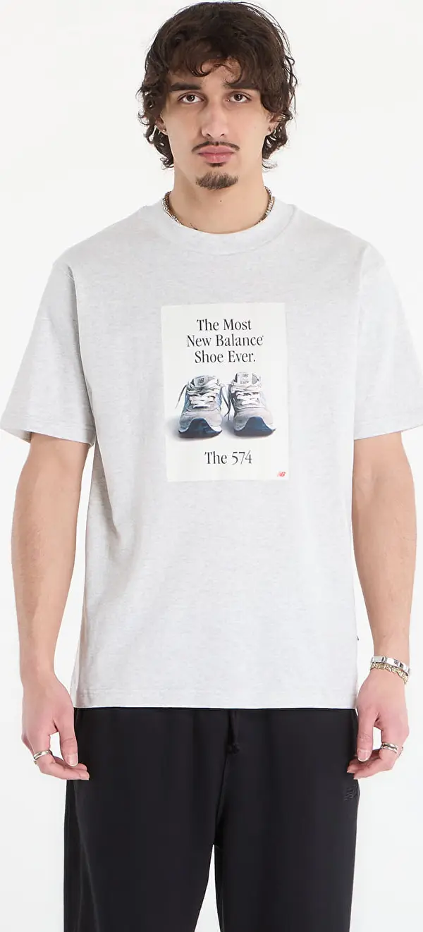 New Balance Majica New Balance 574 Ad T-Shirt Ash Heather XXL