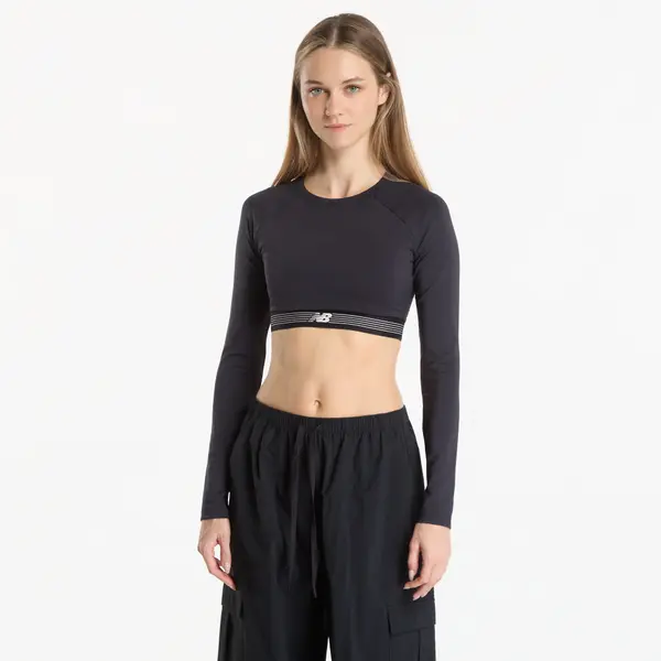 New Balance Majica New Balance AC Fitted Long Sleeve Black M
