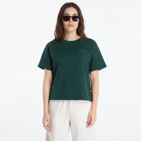New Balance Majica New Balance Athletics Premium Logo Hip Length Relaxed T-Shirt Nordic Green M