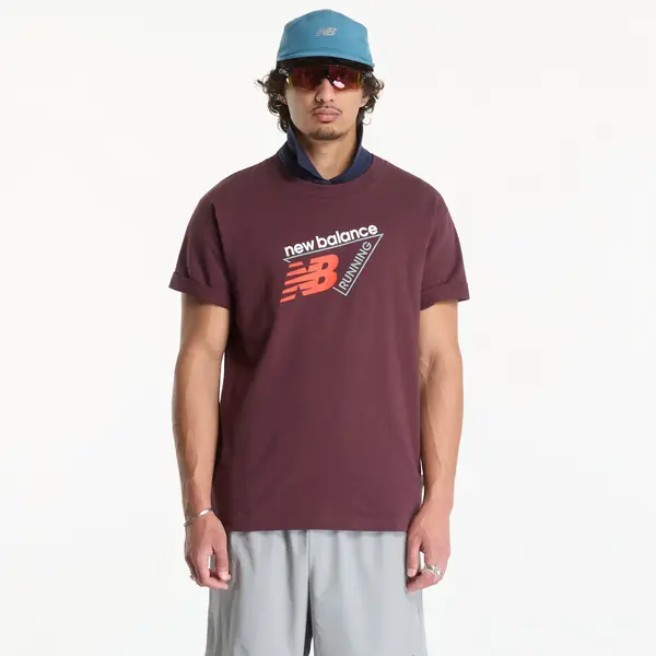 New Balance Majica New Balance Classic Tri-Logo T-shirt Cherry Leather XXL