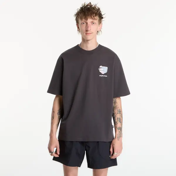New Balance Majica New Balance Grey Days Coffee Oversized T-Shirt Black Cement XL