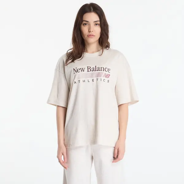 New Balance Majica New Balance Trackside Oversized T-Shirt Linen Heather M