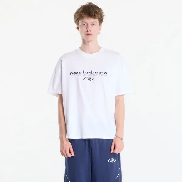 New Balance Majica New Balance Trackside T-Shirt White M