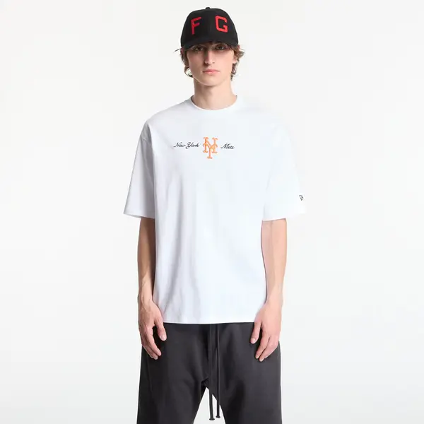 New Era Majica New Era MLB Script OS Tee New York Mets Optic White XL