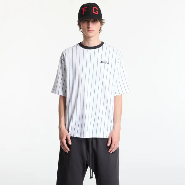 New Era Majica New Era Pinstripe OS Tee UNISEX Optic White/ Navy M