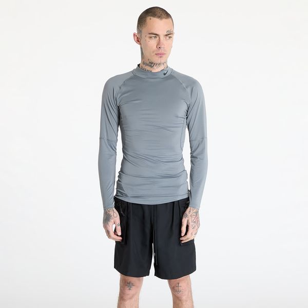 Nike Majica Nike Pro Men's Dri-FIT Fitness Mock-Neck Long-Sleeve Top Smoke Grey/ Black L