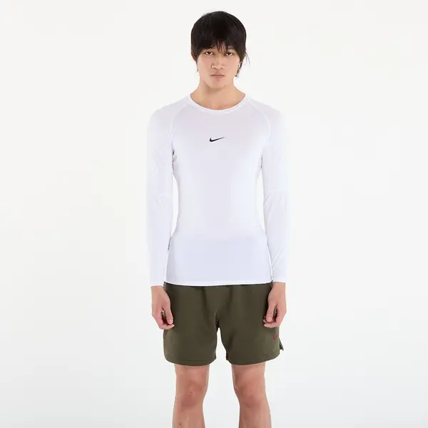 Nike Majica Nike Pro Men's Dri-FIT Tight Long-Sleeve Fitness Top White/ Black L