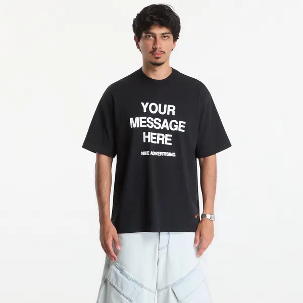 Nike Majica Nike "Your Message Here" T-Shirt Black XS