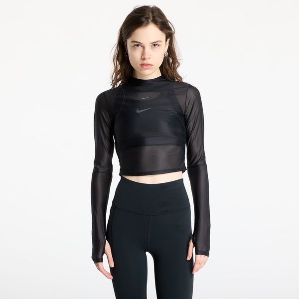 Nike Majica Nike Zenvy Women's Dri-FIT Long-Sleeve Sheer Top Black/ Pcg6C M