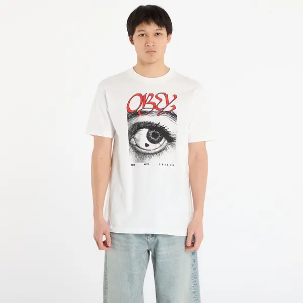 OBEY Clothing Majica OBEY Midnite Crisis T-Shirt Pigment Vintage White XL