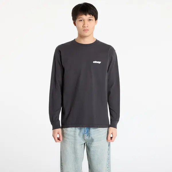 OBEY Clothing Majica OBEY Star Long Sleeved T-Shirt. Pigment True Vintage Black M