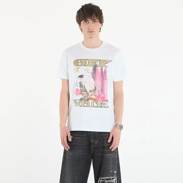 Off-White Majica Off-White Allover Frame Slim S/S Tee White L
