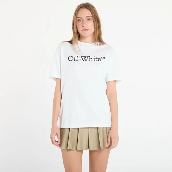 Off-White Majica Off-White Big Logo Bookish Casual Tee White/ Black XS