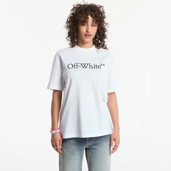Off-White Majica Off-White Big Logo Bookish Regular Tee White L