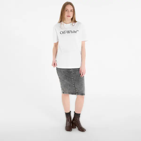 Off-White Majica Off-White Big Logo Bookish Regular Tee White XS