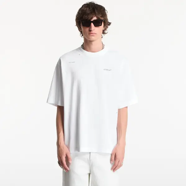 Off-White Majica Off-White Cut Here Skate Tee UNISEX White-Black M
