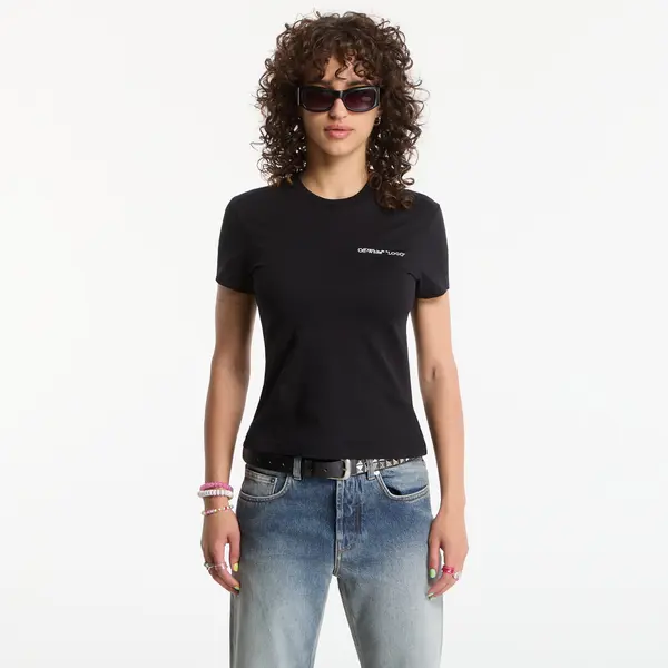Off-White Majica Off-White Logo Quote Fitted Tee Black M