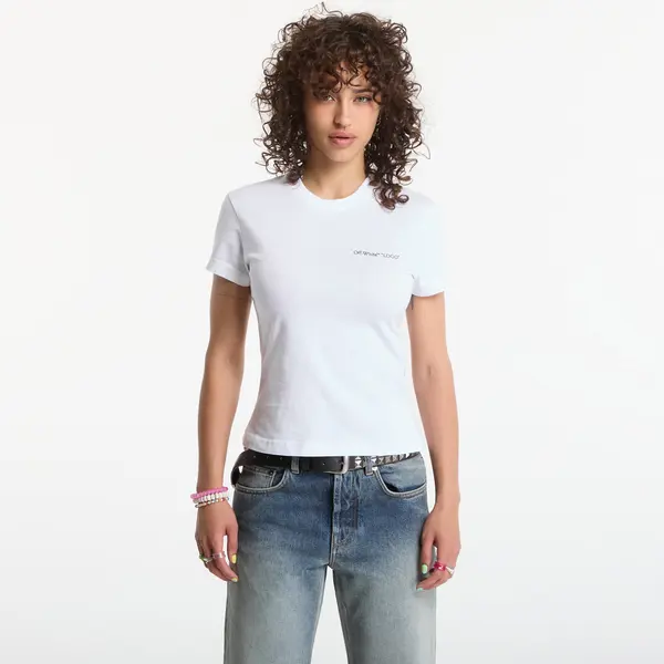 Off-White Majica Off-White Logo Quote Fitted Tee White S