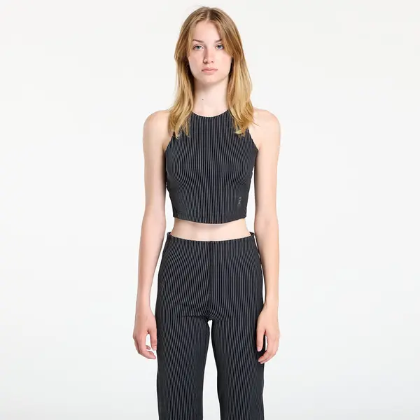 On Majica On All Day Ribbed Crop Tee Black/ Rock L