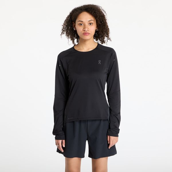 On Majica On Performance Long Sleeve Tee Black/ Eclipse XS