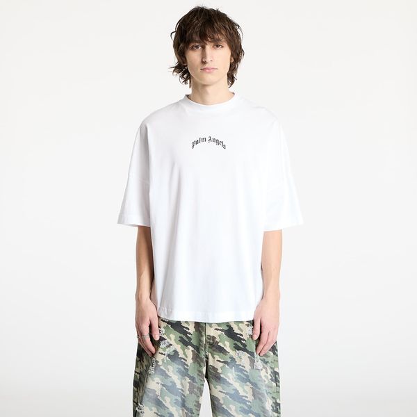 Palm Angels Majica Palm Angels Back Curved Logo Oversized Tee Off White/ Black XS