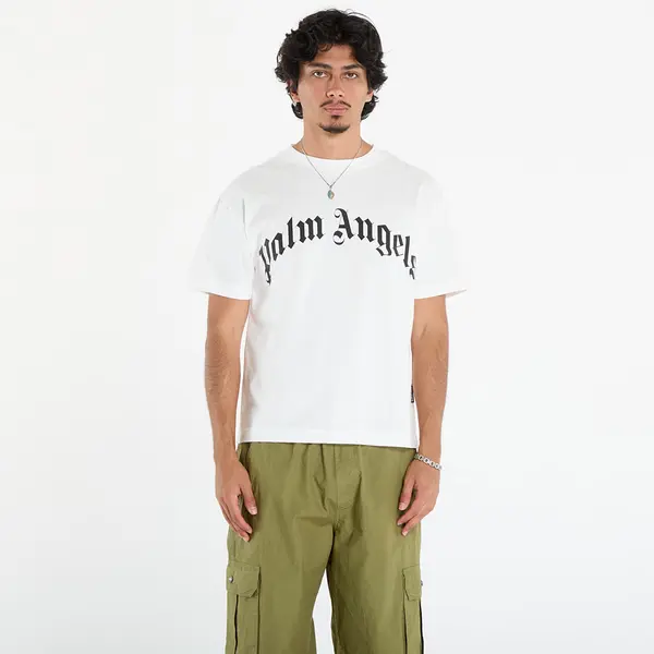 Palm Angels Majica Palm Angels Curved Logo Reg Tee Off White/ Black XL