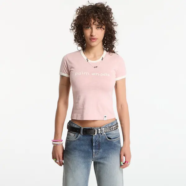 Palm Angels Majica Palm Angels Hollywood Slim Tee Rose Pink/ Off White S