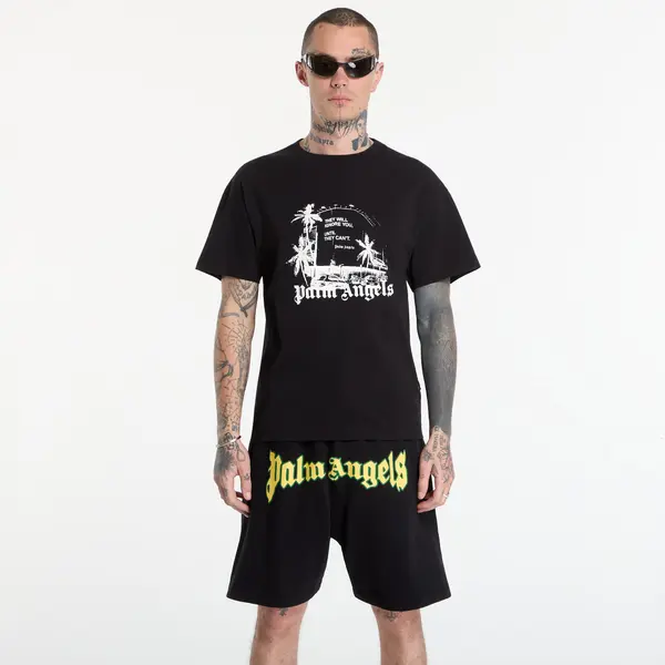 Palm Angels Majica Palm Angels Palm Statement Regular Tee UNISEX Black/ Off White XL