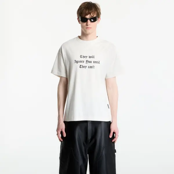 Palm Angels Majica Palm Angels Statement Regular T-Shirt UNISEX Off White/ Black XXL
