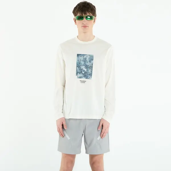 Pas Normal Studios Majica Pas Normal Studios Off-Race Cotton Tech Graphic Long Sleeve T-Shirt Off White XL
