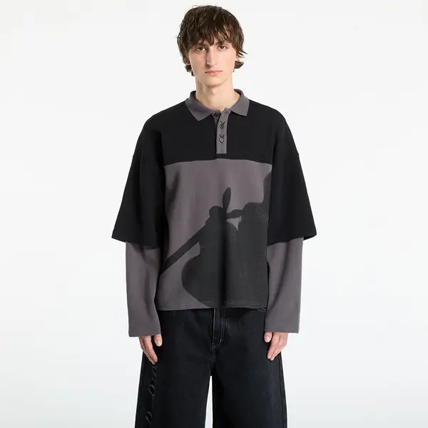 FTSHP Majica Playboy x FTSHP Double Sleeve Polo UNISEX Black XS