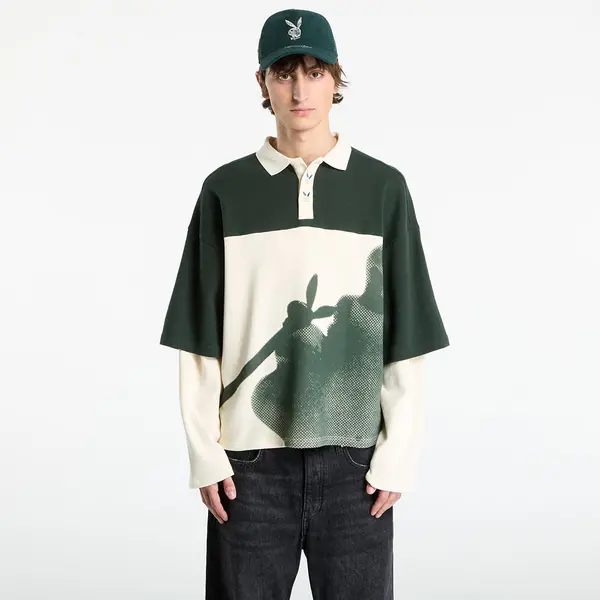 FTSHP Majica Playboy x FTSHP Double Sleeve Polo UNISEX Green XXL