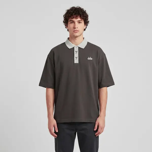 FTSHP Majica Playboy x FTSHP Short Sleeve Polo Dark Grey L