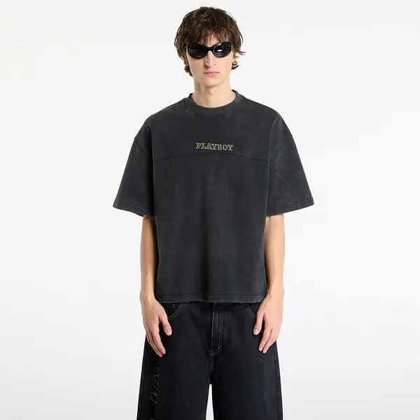 FTSHP Majica Playboy x FTSHP Washed Tee UNISEX Washed Black XXL