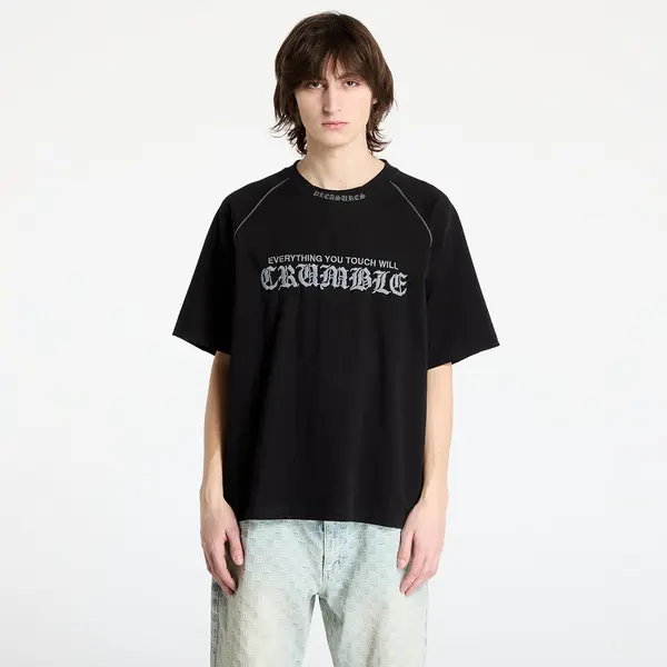 PLEASURES Majica PLEASURES Crumble Heavyweight Raglan Black M