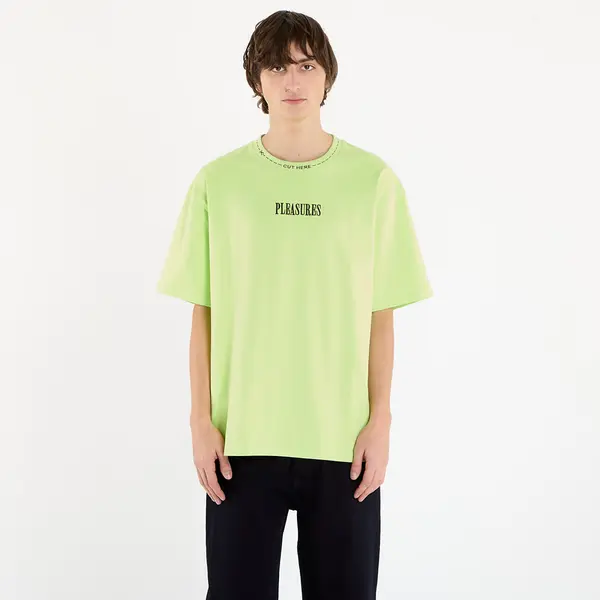 PLEASURES Majica PLEASURES Cut Here Heavyweight Shirt Lime M