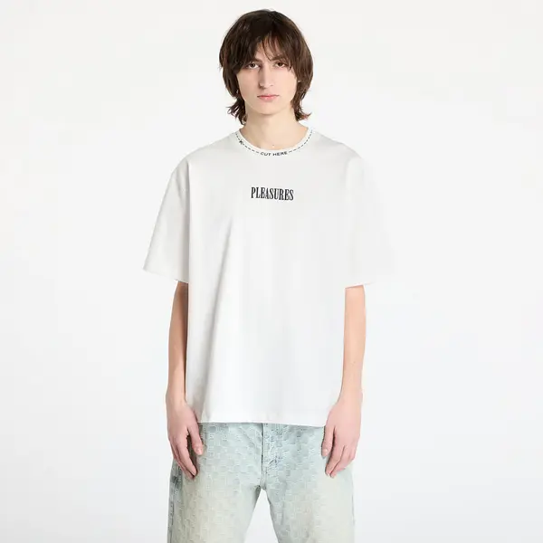 PLEASURES Majica PLEASURES Cut Here Heavyweight T-Shirt White S