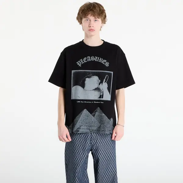 PLEASURES Majica PLEASURES Elevation Heavyweight T-Shirt Black L