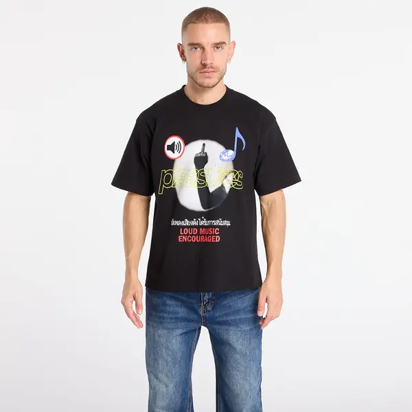 PLEASURES Majica PLEASURES Loud Music T-Shirt Black S
