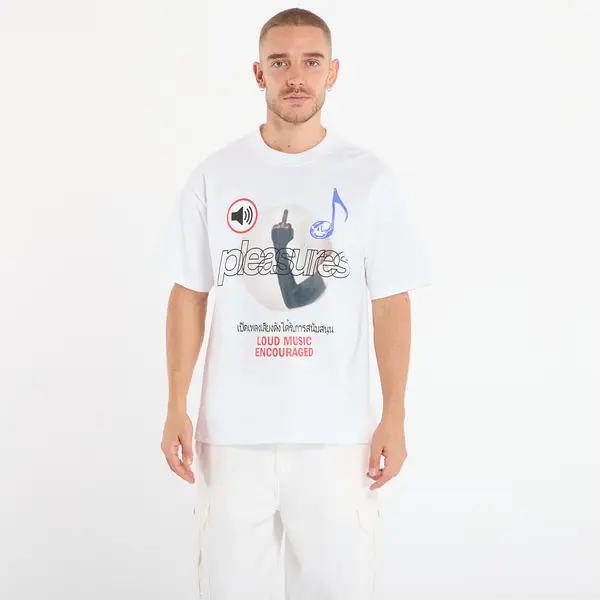 PLEASURES Majica PLEASURES Loud Music T-Shirt White M