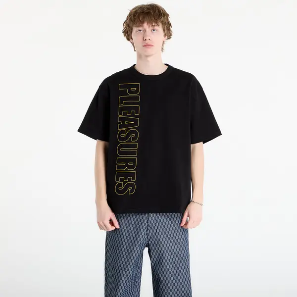 PLEASURES Majica PLEASURES Outline Heavyweight Shirt Black M