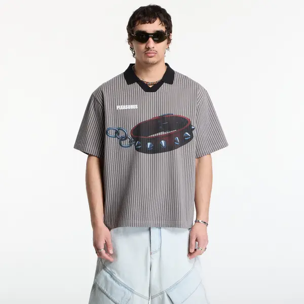 PLEASURES Majica PLEASURES Pet Polo Charcoal XL