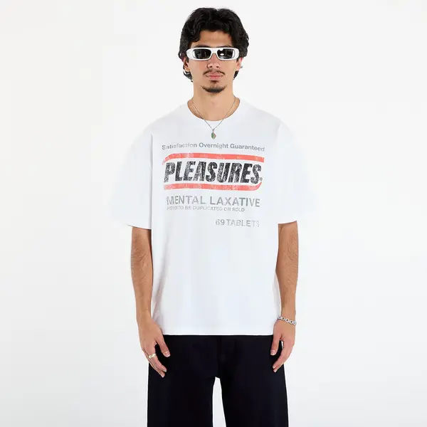 PLEASURES Majica PLEASURES Relief Heavyweight Shirt Vtg White XL