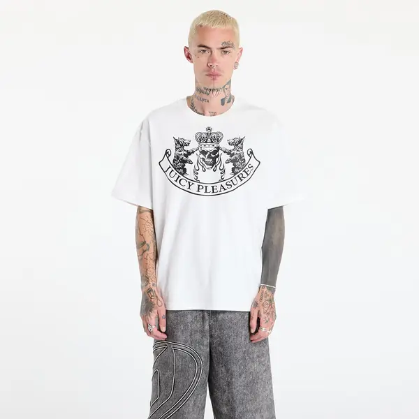 PLEASURES Majica PLEASURES Skull Crest Heavyweight Shirt White M