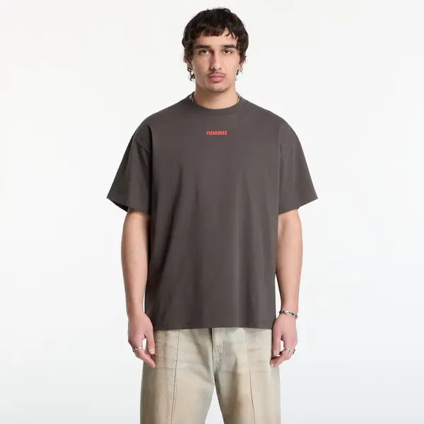PLEASURES Majica PLEASURES Wordmark T-Shirt Charcoal L