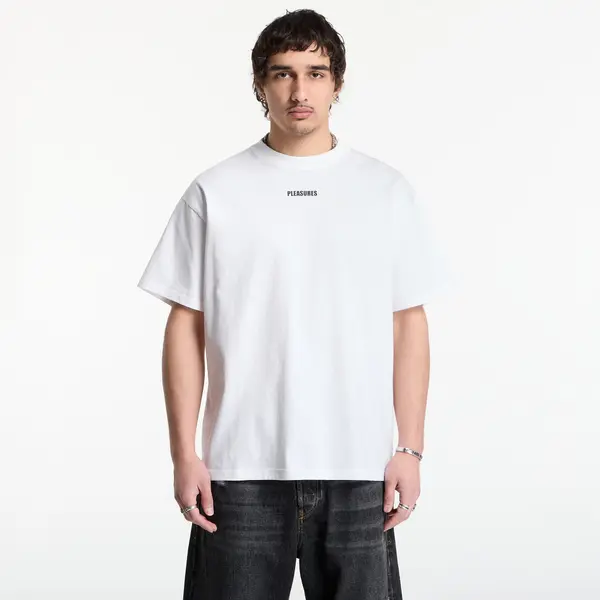 PLEASURES Majica PLEASURES Wordmark T-Shirt White L