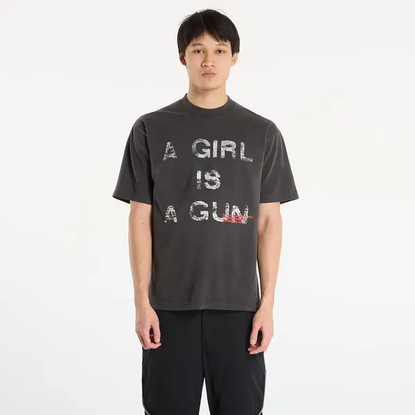 PLEASURES Majica PLEASURES x FOOTSHOP EXCLUSIVE - G.I.A.G. T-Shirt Vintage Black L